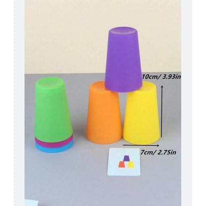 Juego Vasos Apilable- Patrón Estimulación Cognitiva Niños