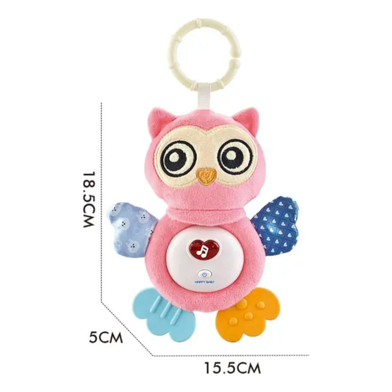 Peluche Con Luz- Sonido - Mordedor Y Colgador Bebé