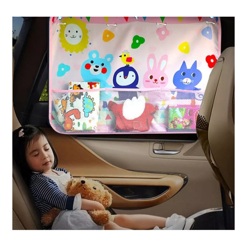 Parasol Cortina Para Auto Bebe Niños Ventosa Protección Uv