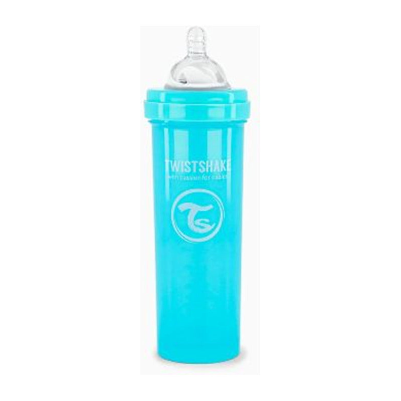 Mamadera Twistshake Anti-cólico 330ml Celeste Liso