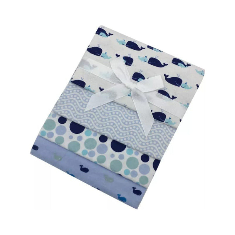 Set 4 Tutos Mantas Bebé Pañales Algodón Multiusos