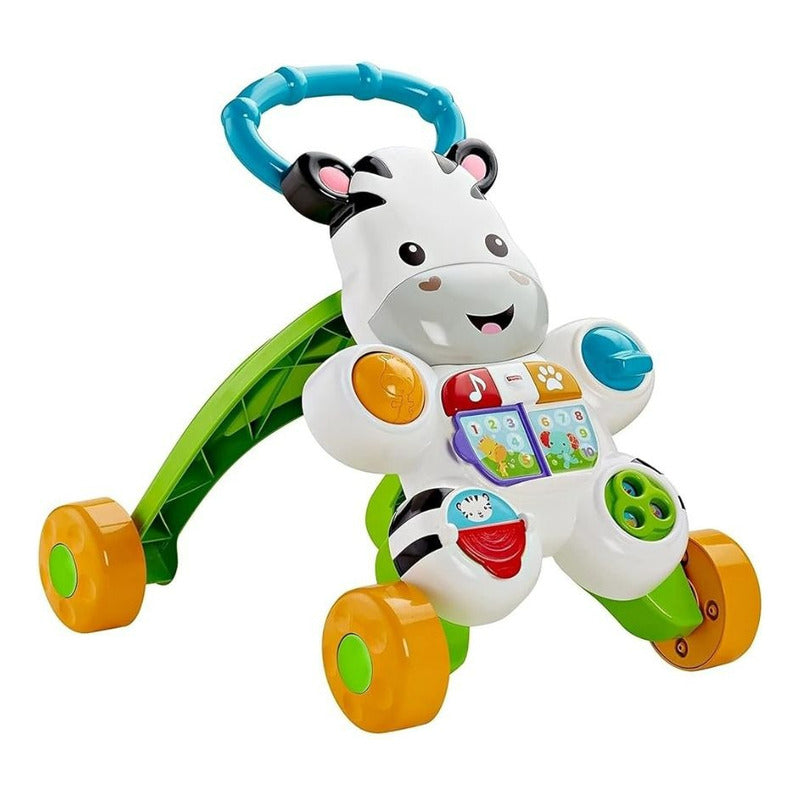 Caminador Andadera  Bebés Cebra De Aprendizaje Fisher Price Blanco
