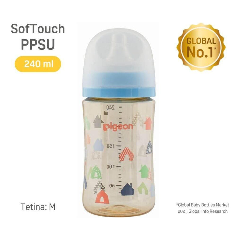 Biberón Mamadera Softouch Pigeon Ppsu Diseños 240ml