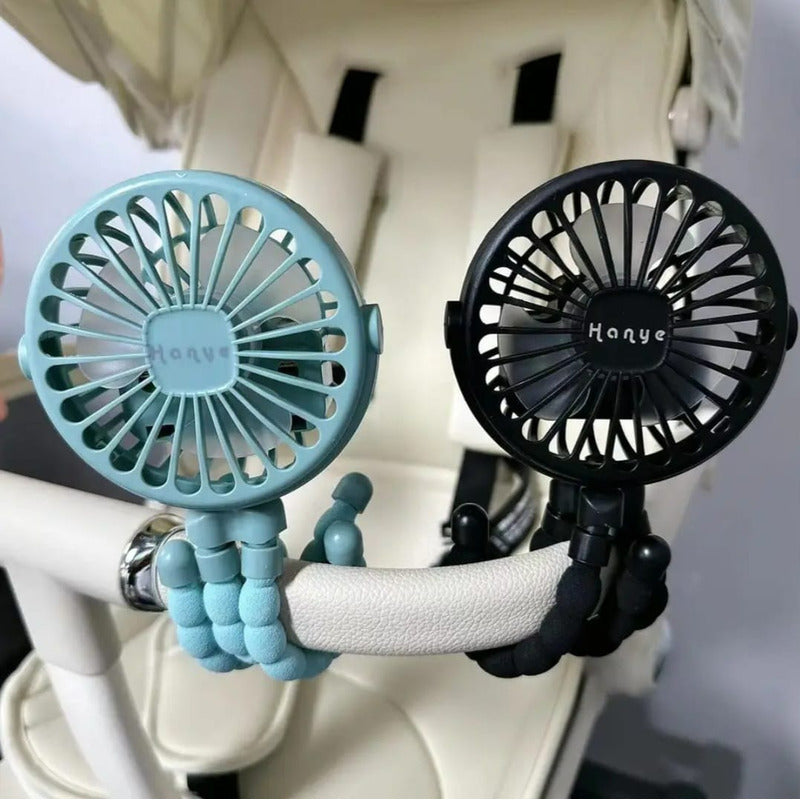 Ventilador Portátil Multiusos Coche De Bebé Usb Recargable