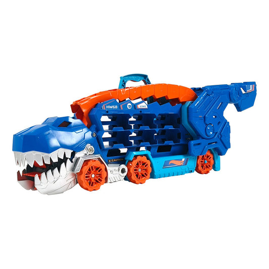 Hot Wheels City Pista De Juguete Súper Remolque De T-rex Color Multicolor