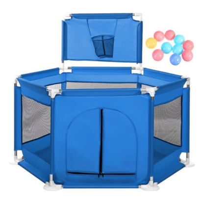 Corral De Juego Seguridad Bebe Con Aro Y Pelotas