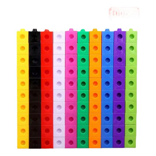 Bloques Conectores Uniflix Encaje Multicolor Niños 100pzs