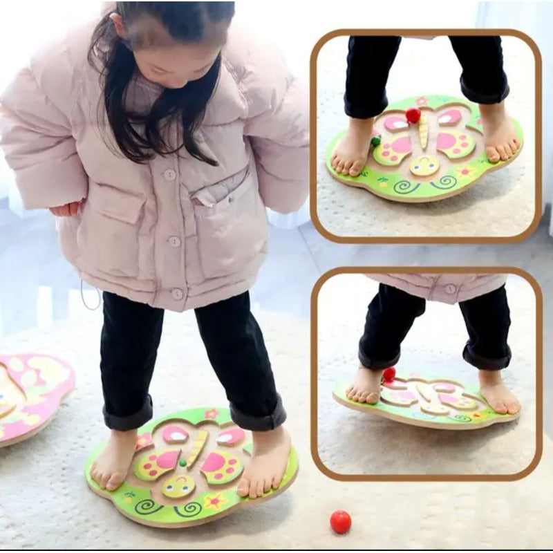 Juego De Equilibrio Didactico Tabla Sensorial Madera