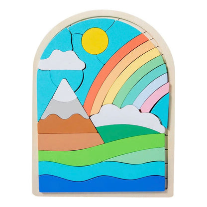 Juego Encaje Rompecabezas Puzzles Madera 3d Niños Montessori