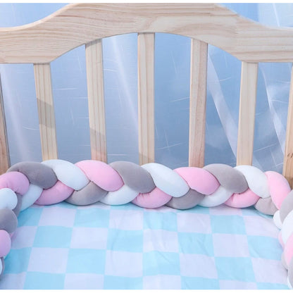 Trenza Cojín Seguridad Para Cuna Bebes Protección