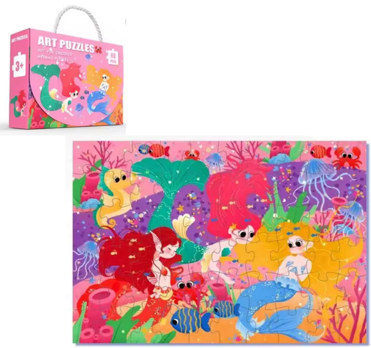 Rompecabezas Puzzle Para Niños 60 Piezas Sirenas