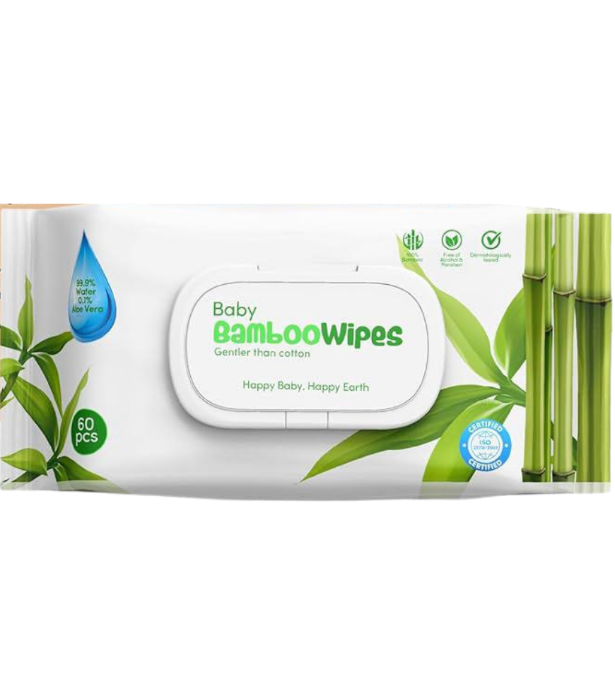 Toalla Húmedas Bambu Agua 99.9% (12x60) Biodegradable Nachin