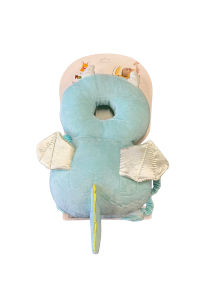 Mochila Protectora Para Cabeza Anti Golpe Celeste Dragon