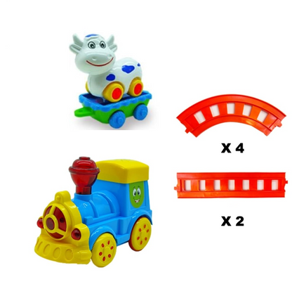 Tren Y Pista Animales Sonido Y Luces Juego Niños