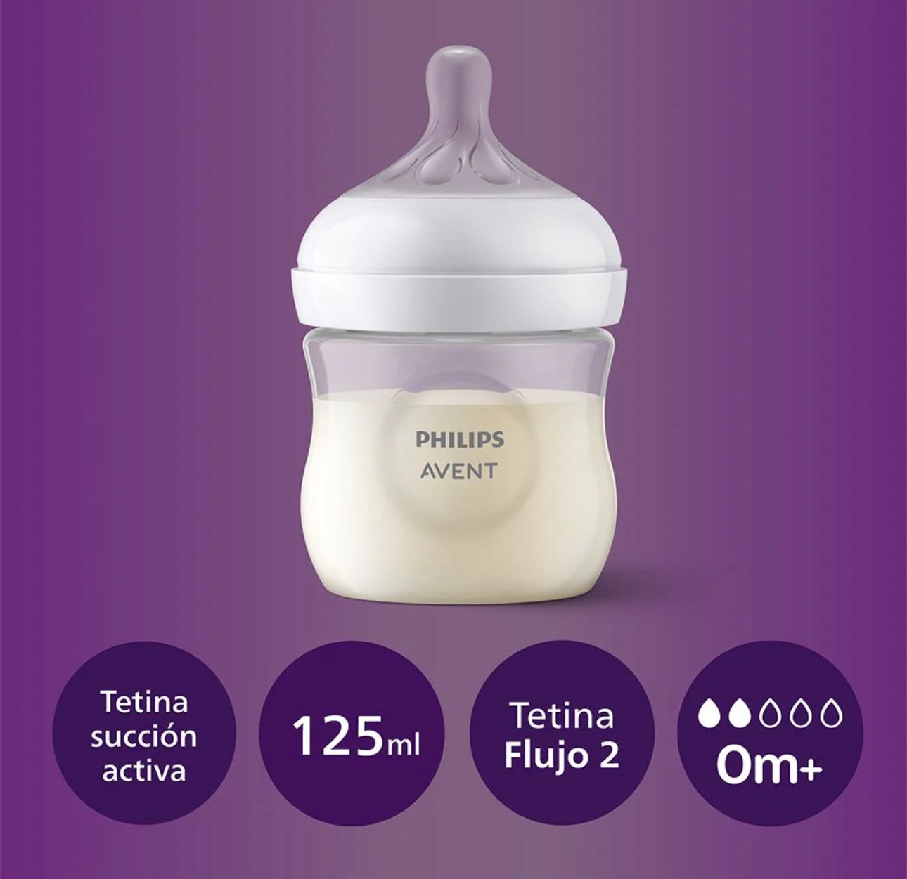 Mamadera Avent  Natural response 0M+  125ml