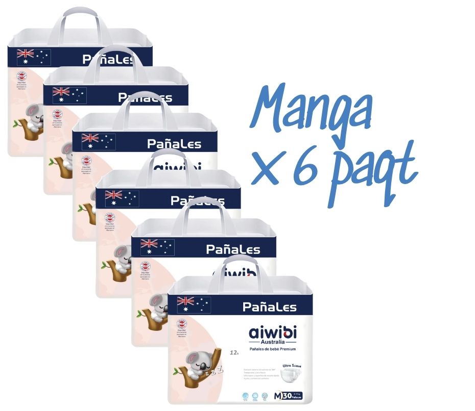 Pañales Premium Aiwibi Ultra Suave M Mediano