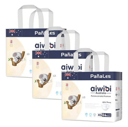 Pañales Aiwibi Premium Tripack talla XG