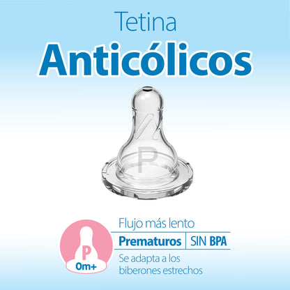 Pack 2 Mamaderas Anticólico Estándar 60ml Tetina Prematuro