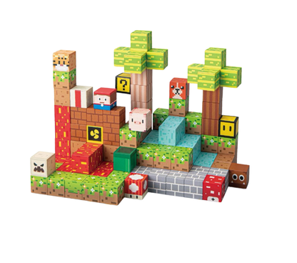 Bloques Magnéticos Tipo Minecraft Cubos Pixel 117 pzs