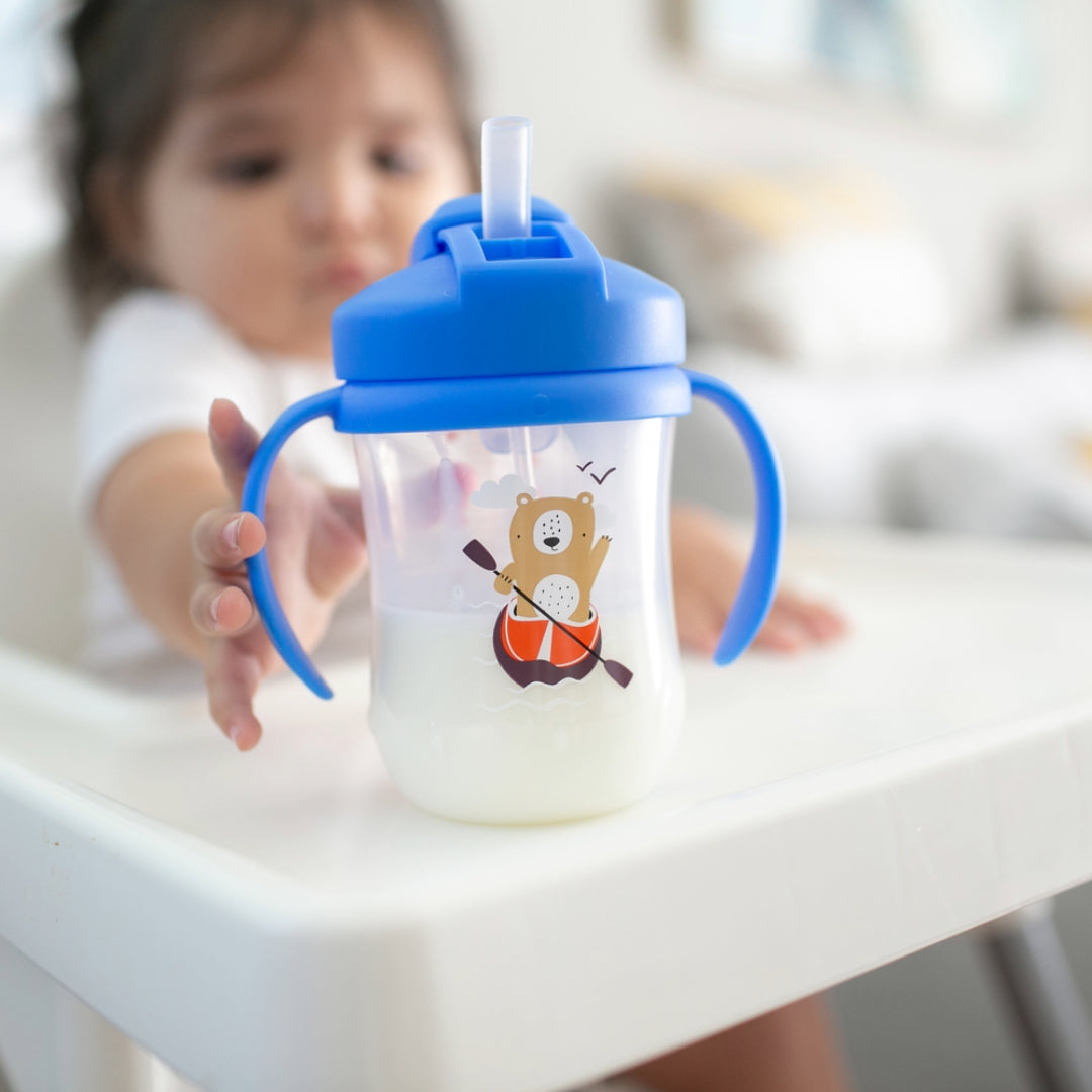 Vaso Con Asas Y Bombilla 270ml 6m+ Dr. Brown's