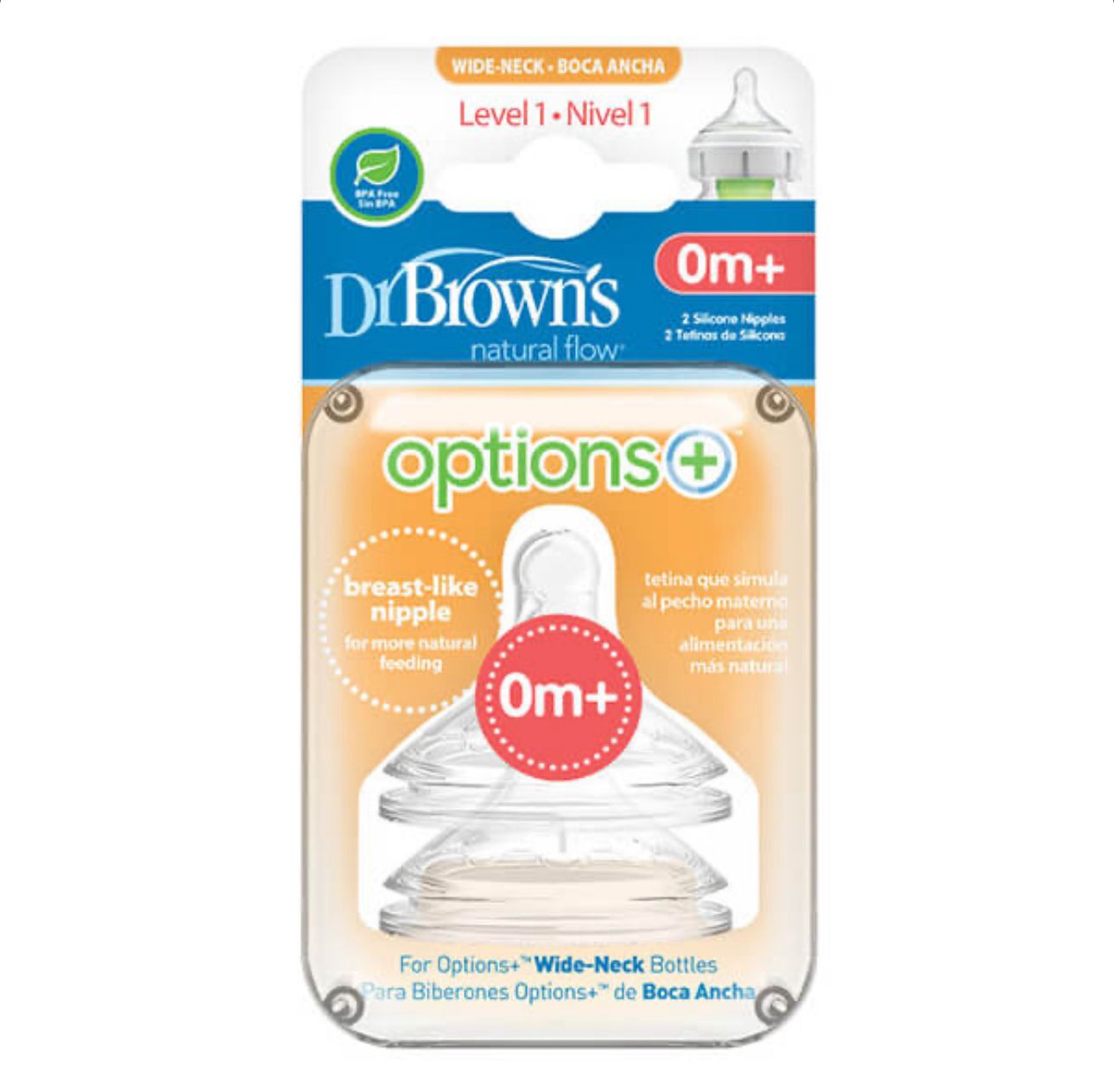 Tetina Boca Ancha Options+ 0M (Recién Nacido) Dr. Brown’s