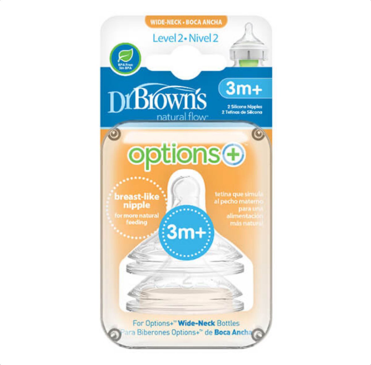 Tetina Boca Ancha Options+ 3M Dr. Brown’s