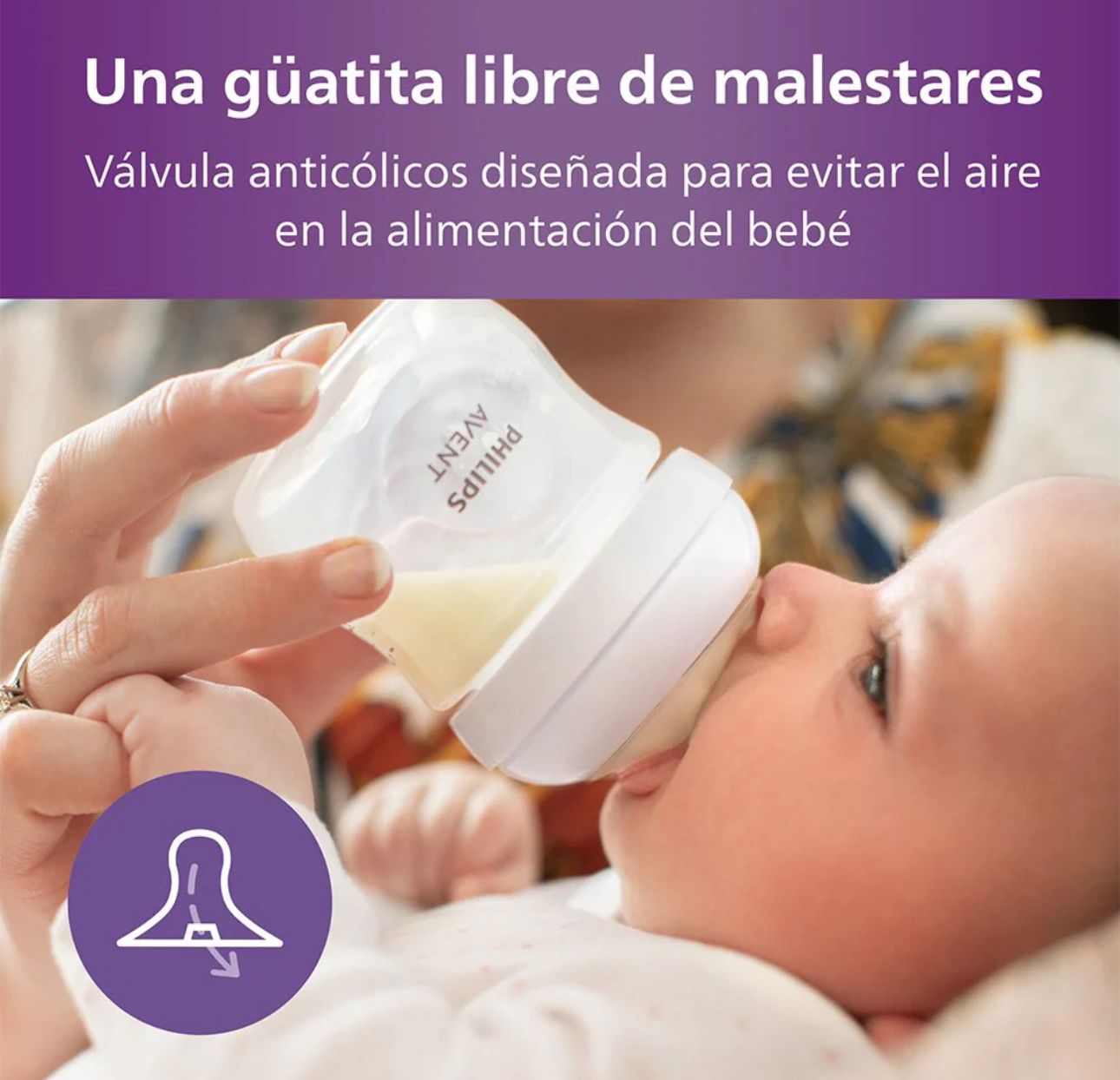 Mamadera Avent  Natural response 0M+  125ml