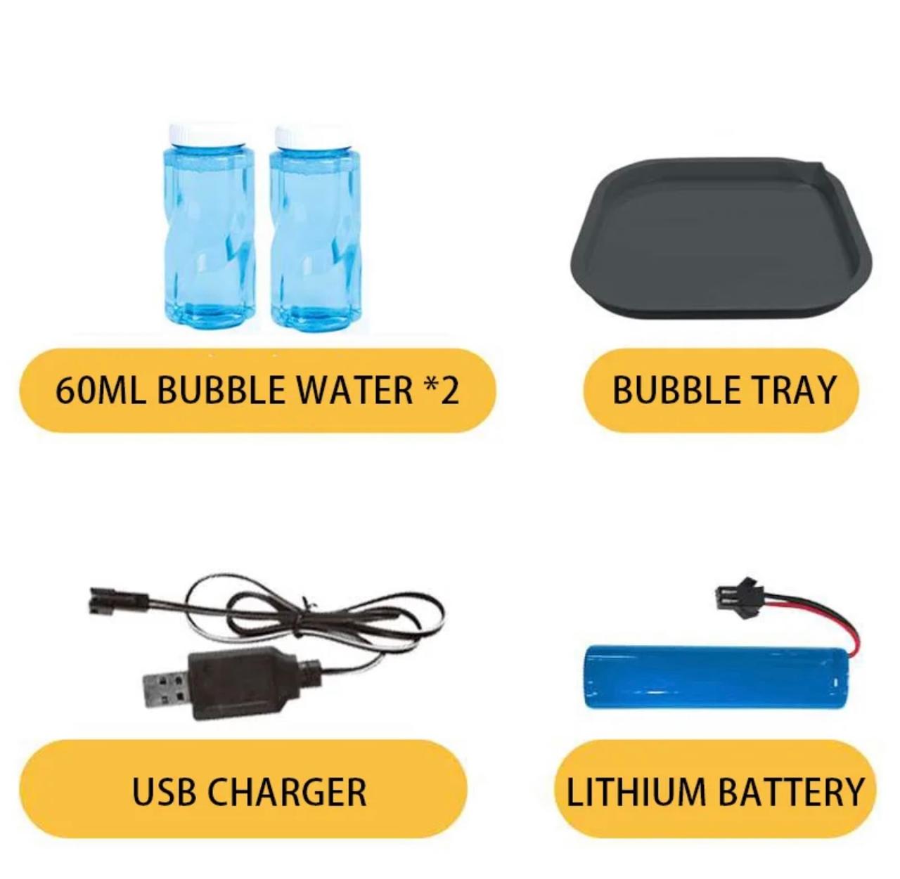 Pistola De Burbuja Lanza Burbuja Maxi Recargable