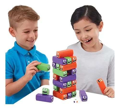 Torre De Bloques Apilable Estilo Jen--ga Plástico