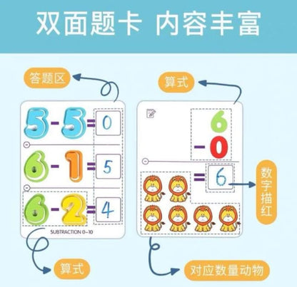 Juego Didáctico Conteo Cognitivo Aprende Matemática Niños