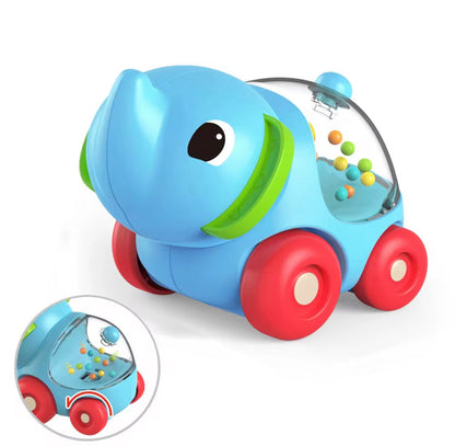 Set 4 Juguete Carritos De Animales Sonajeros Bebé