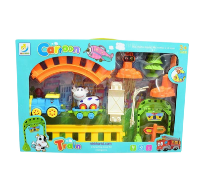 Tren Y Pista Animales Sonido Y Luces Juego Niños