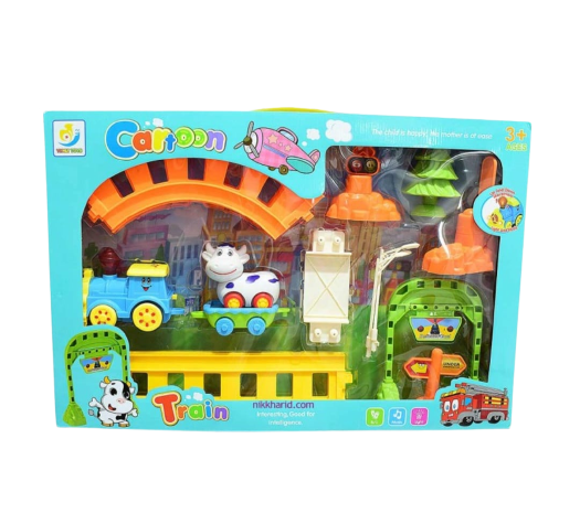 Tren Y Pista Animales Sonido Y Luces Juego Niños