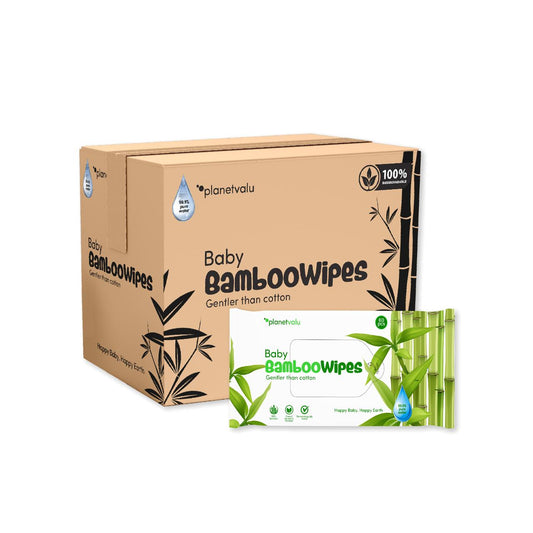 Toalla Húmedas Bambu Agua 99.9% (12x60) Biodegradable Nachin