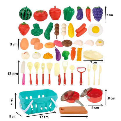 Set Corta Frutas-vegetales - Utensilios De Cocina Niños