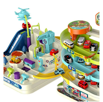 Juguete Ciudad Pista De Autos Y Estacionamiento Con Ascensor