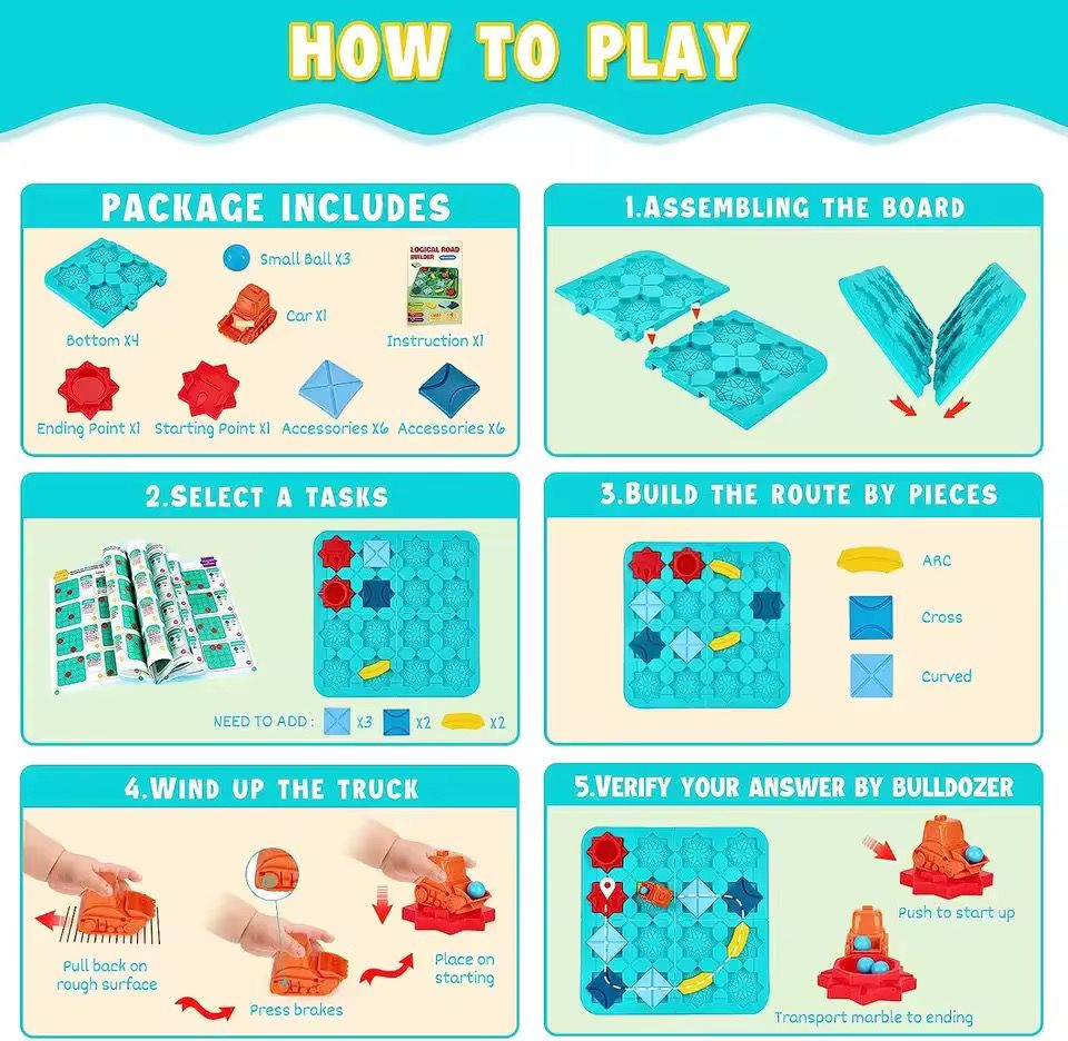 Juego De Puzzle Laberinto Rompecabeza Armable Niños