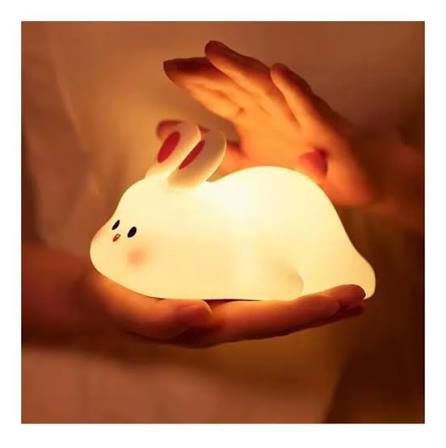 Lampara Espanta Cuco De Silicona Conejo Led Usb