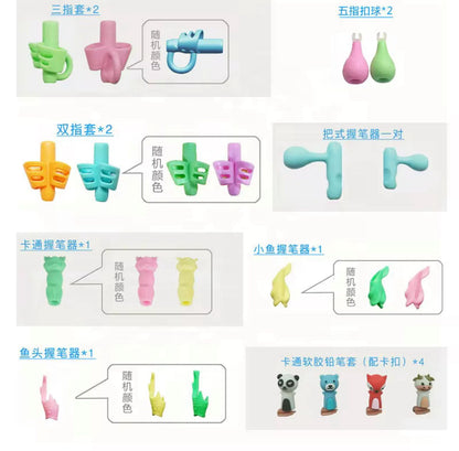 Pack Adaptador Corrector De Escritura Guía Lápiz Niños