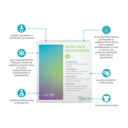 Compresas Mamarias Ardo Care 12 Unid Maternidad