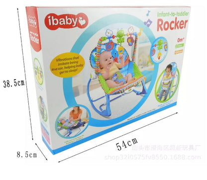 Mecedora Silla Musical 3 En 1 Para Bebés Y Niños Azul