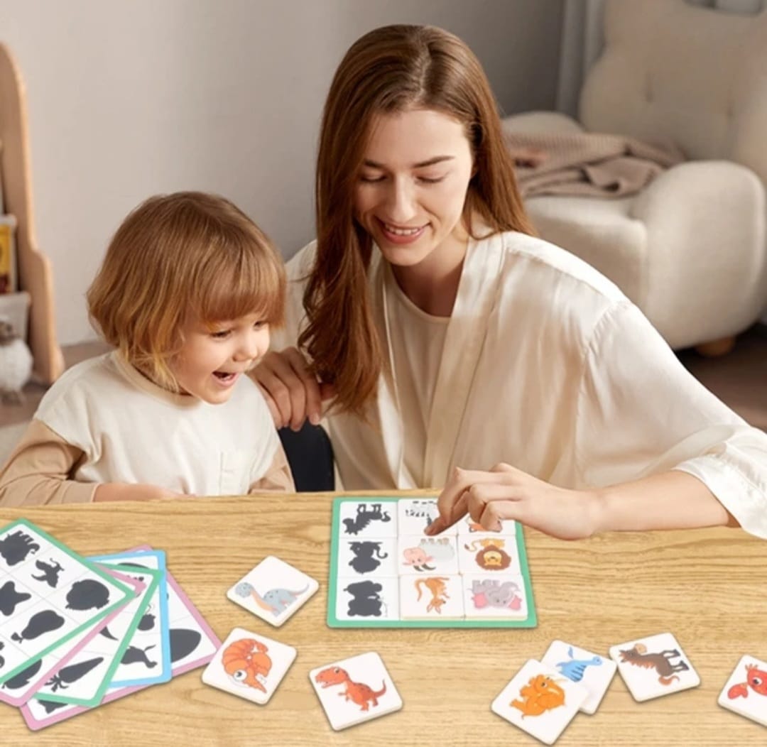 Juego Didáctico Conoce Figuras Y Sombras - Madera - Niños