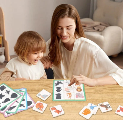 Juego Didáctico Conoce Figuras Y Sombras - Madera - Niños