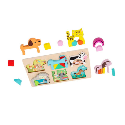 Tabla De Encaje Formas Animales Geometricos Y Patrones