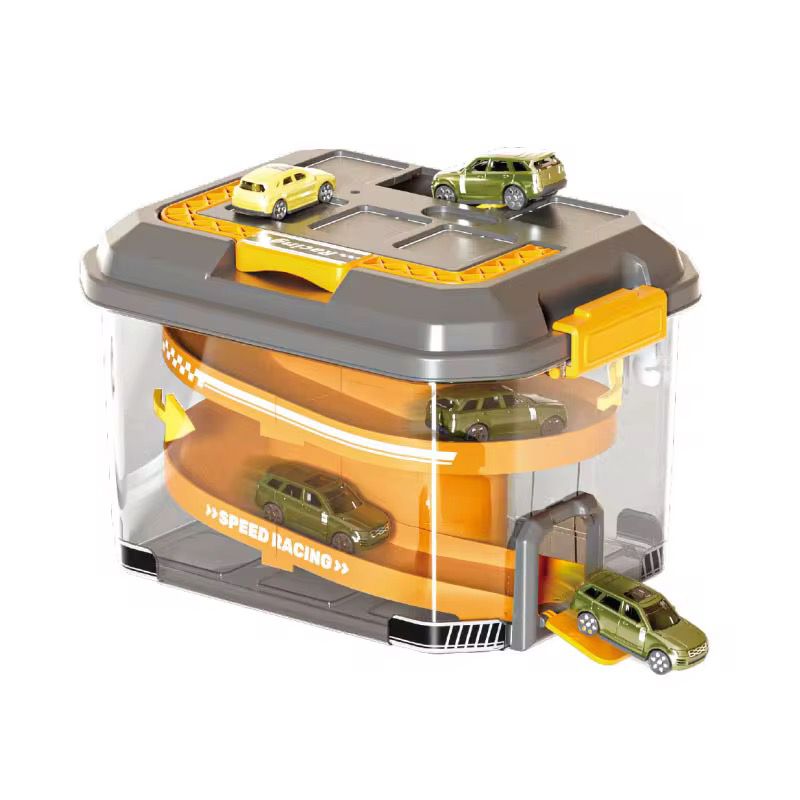 Pista Garage Con Maleta Y Autos Juguete