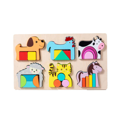 Tabla De Encaje Formas Animales Geometricos Y Patrones