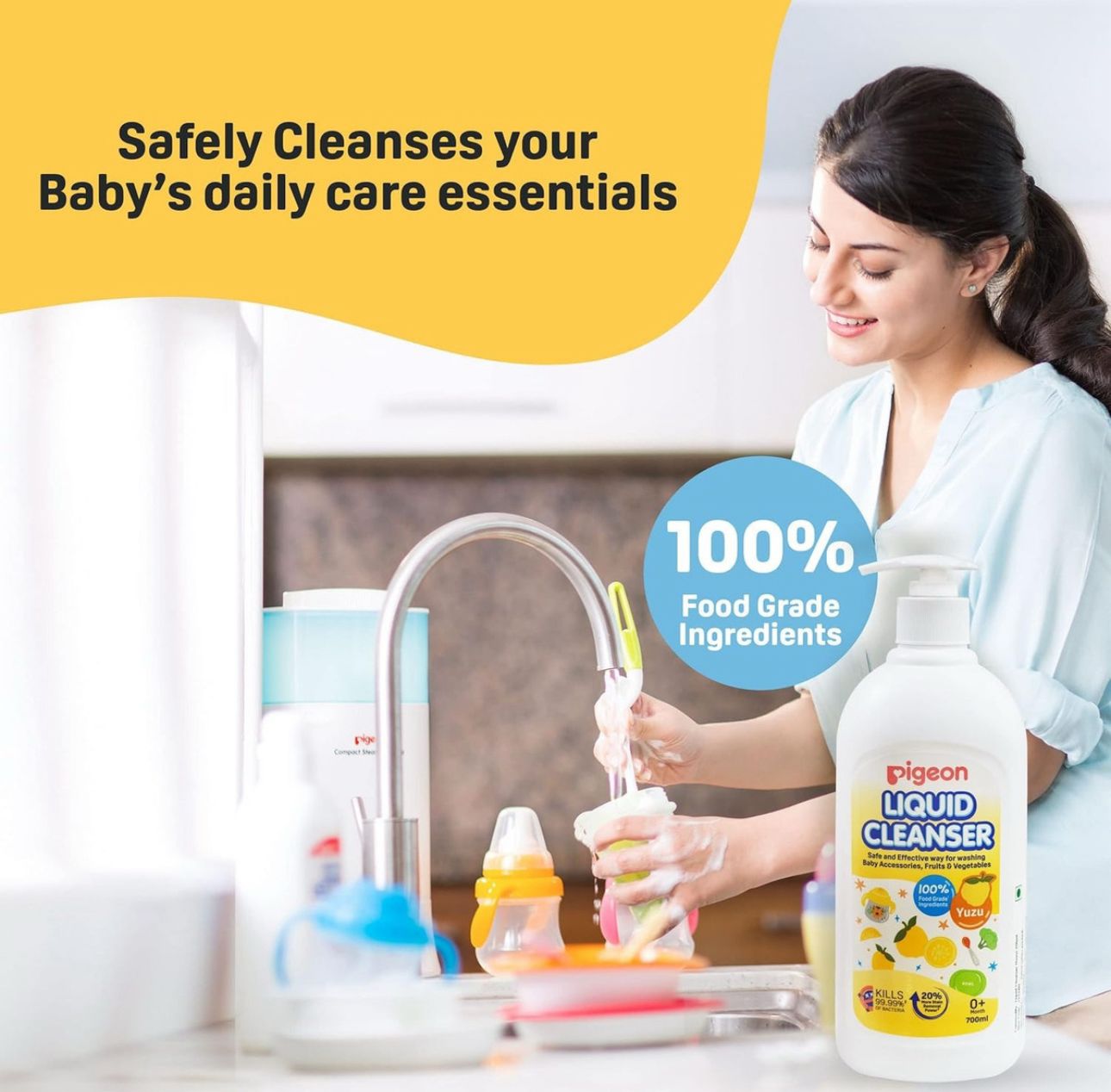 Limpiador De Biberones Y Mamaderas Pigeon 700 Ml