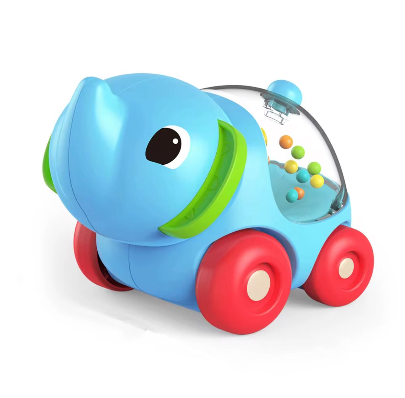 Set 4 Juguete Carritos De Animales Sonajeros Bebé