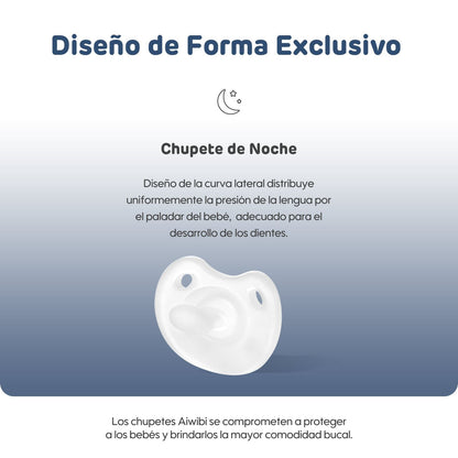 Chupete Silicona Bebé Aiwibi Noche 0+m