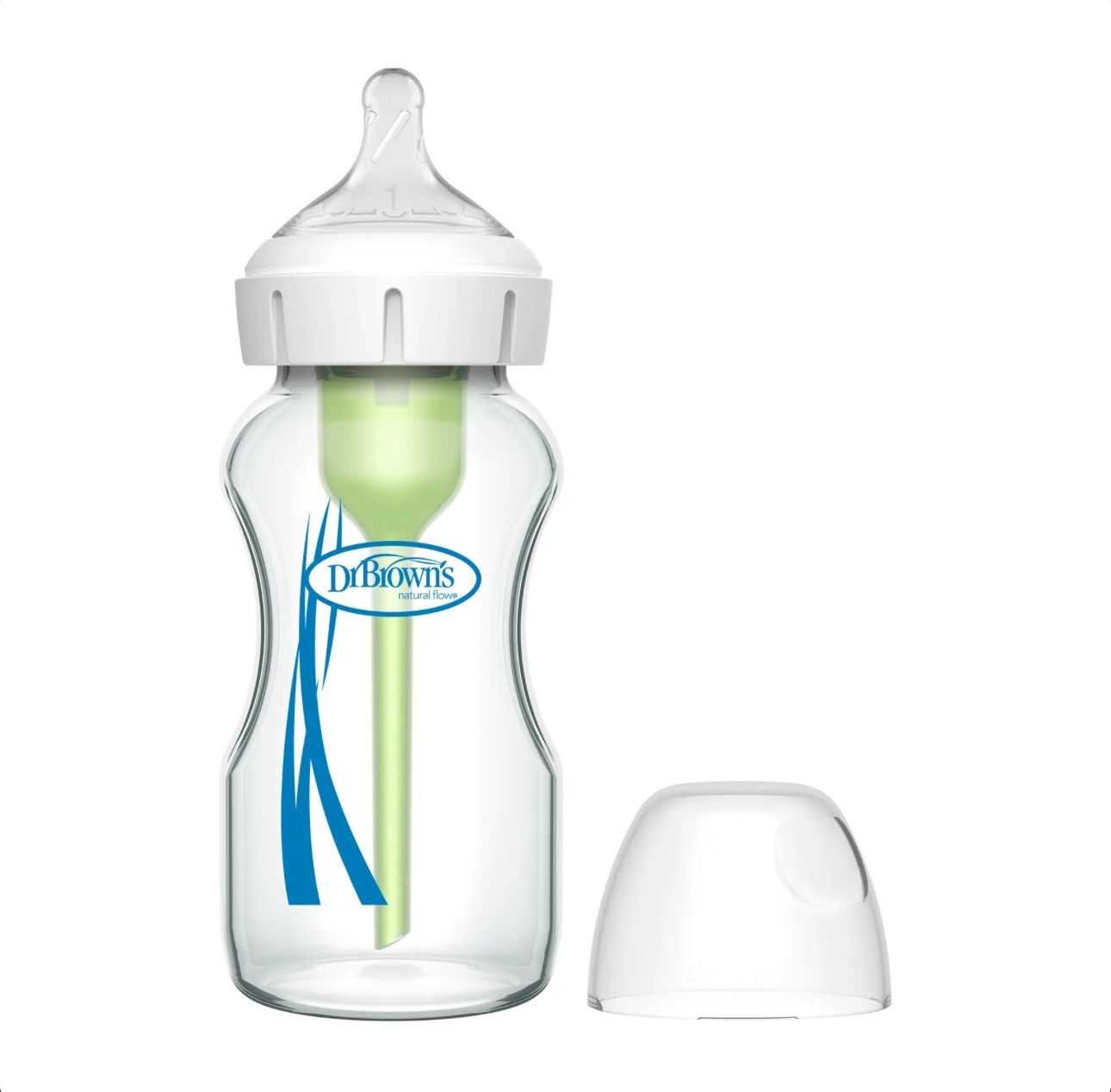 Mamadera Boca ancha Options+ Vidrio 270ml Dr. Brown´s
